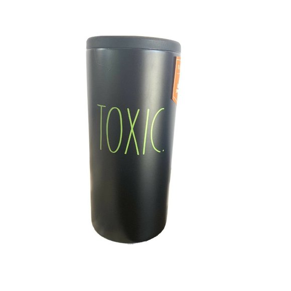 Rae Dunn New Halloween “Toxic” Black/Green Insulat - Picture 2 of 6